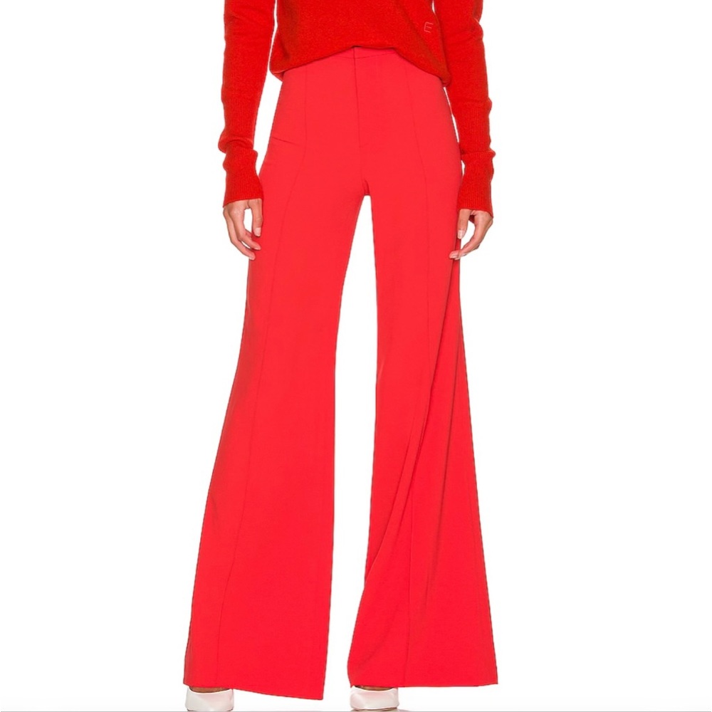 Alice + Olivia Dylan Pant in Bright Poppy